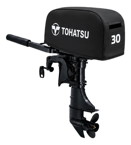 Capa Do Capô Para Motor Popa Tohatsu 30 Hp Preto