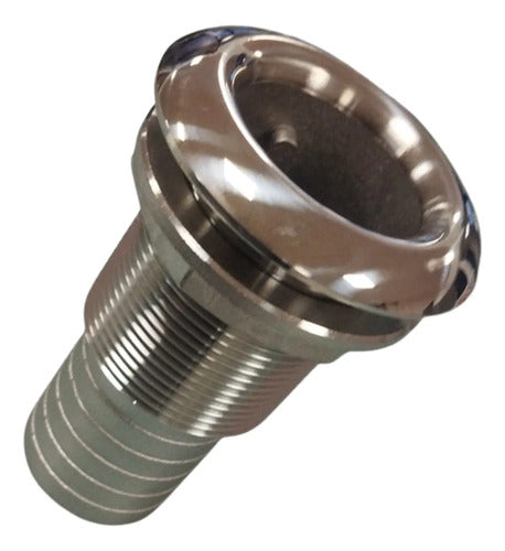 Saída Entrada Dreno De Agua Costado Aço Inox Conector 1.1/2