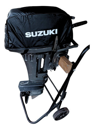 Capa Capô Motor De Popa Suzuki 15 Hp 98 Em Diante