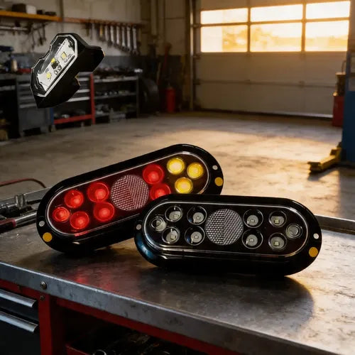Lanterna  Led Carretinha Reboque  Par Homologada Com Luz de Placa