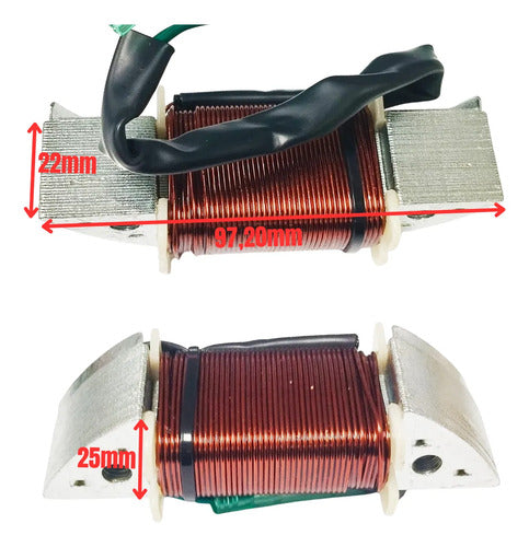 Bobina Carga Motor Popa Yamaha 15hp FM
