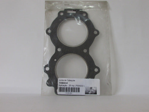 Junta Cabeçote Motor Popa Yamaha 25 Hp Pinado