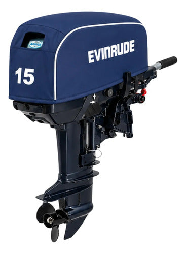 Capa Do Capô Motor Popa Evinrude 15hp Ano 1993 Em Diante Azul