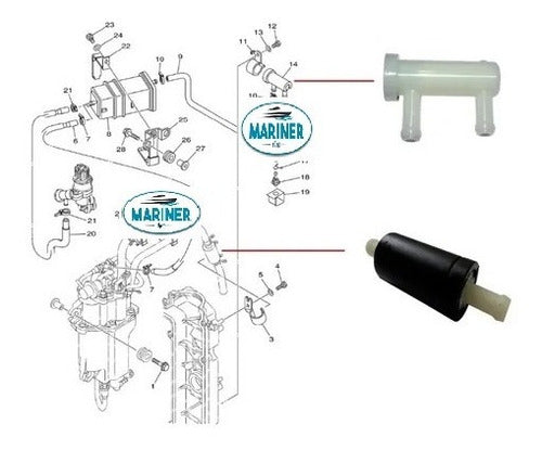 Kit Filtros Motor Popa Yamaha 75hp / 90hp 4 Tempos