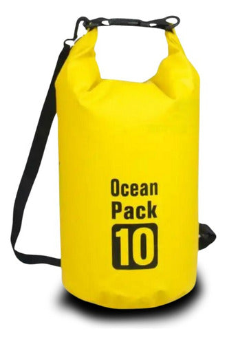 Bolsa Saco Estanque Impermeável 10 L Amarela Camping Náutica Seaflo