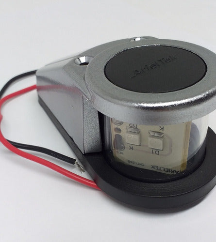 Luz De Navegação De Proa Bicolor Barco Lancha Led Arieltek
