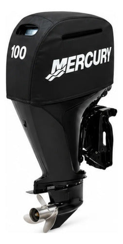 Capa Para Capô Do Motor Popa Mercury 100 Hp 4 Tempos Preto
