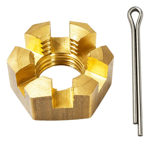Porca Para Hélice Motor Popa Johnson Evinrude 70 Hp À 140hp Dourado