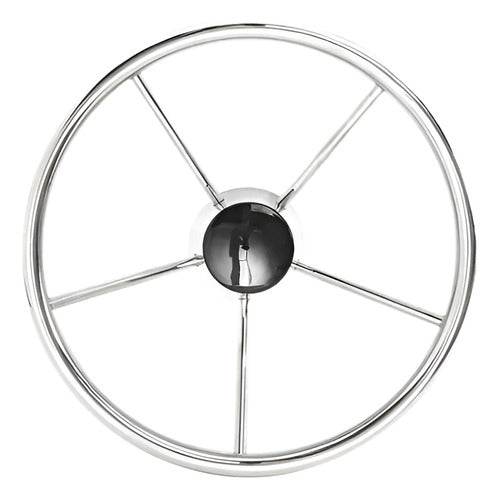 Volante Nautico Cinco Raios Aço Inox 39cm