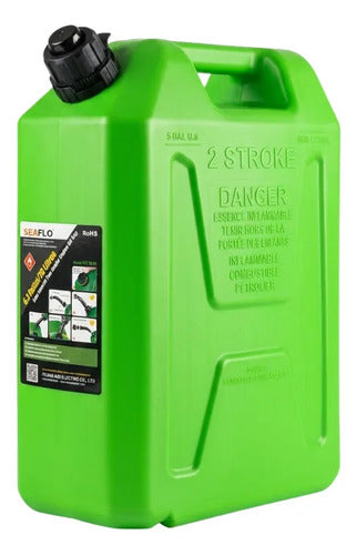 Galão Combustível 20 Litros Original Seaflo Verde