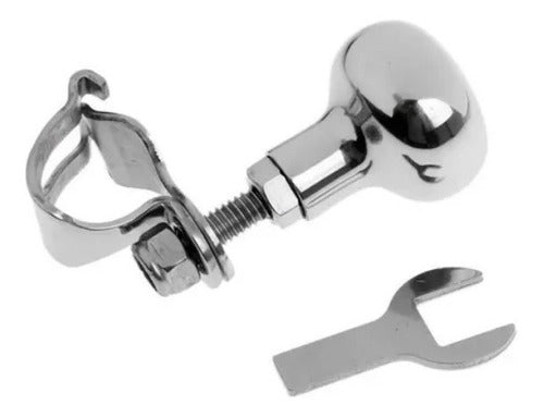 Volante Inox Universal Náutico 34.9cm Com Knob