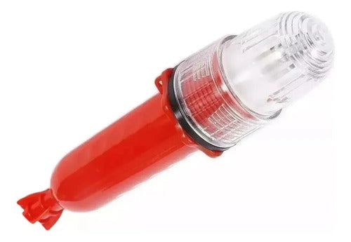 Sinalizador Náutico Super Led Branco Strobo Redes E Pesca