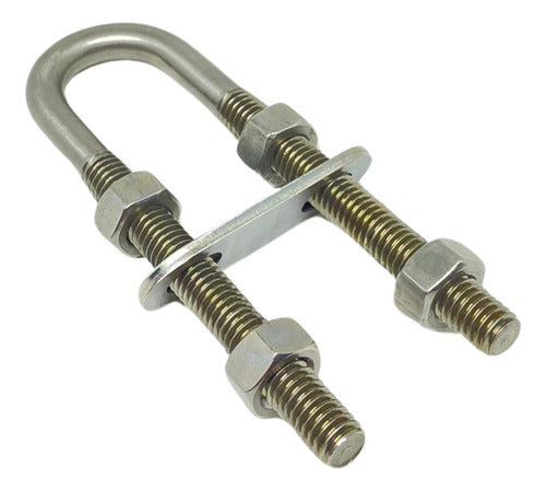 Grampo U-bolt De 9mm (3/8) Em Aço Inox 304