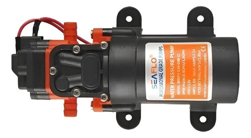 Bomba de Pressurização 0,8 GPM 12V 2,7 L/min 4A 70PSI 21S Seaflo