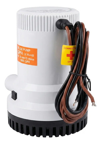 Bomba De Porão 2000 Gph 7570 Litros Hora Seaflo Barco 24v 8a