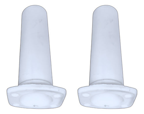 Kit 2 Porta Varas Caniço 14,5 cm Pesca Náutica Branco