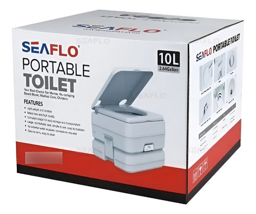 Banheiro Químico Vaso Sanitário Portátil 10 L Seaflo