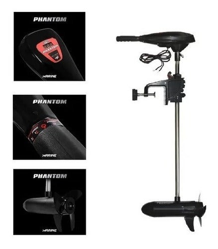 Motor Eletrico Phantom 44 Lbs Marine Sports Agua Doce