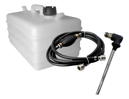 Tanque Combustível Motor Popa Suzuki Até 65 Hp Completo 28 L Engate Rápido