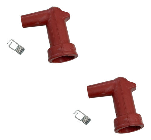 Kit 2 Cachimbo Conector Vela Ignição Motor Popa Yamaha 2 T