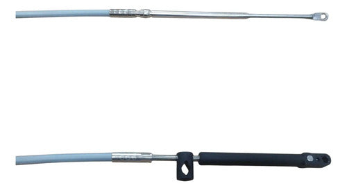 Cabo Comando G2 Motor Popa Mercury 14 Pés Quicksilver Cinza