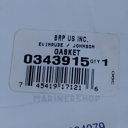 Junta Mufla Tampa Agua Motor Popa Johnson Evinrude 0343915