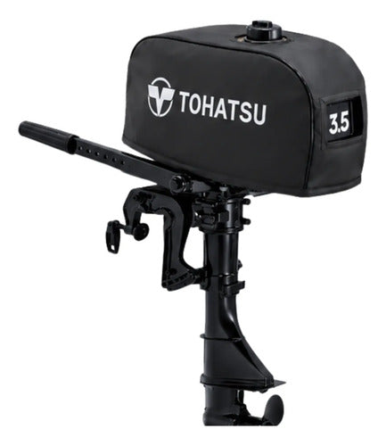 Capa Do Capô Para Motor Popa Tohatsu 3,5 Hp Preto