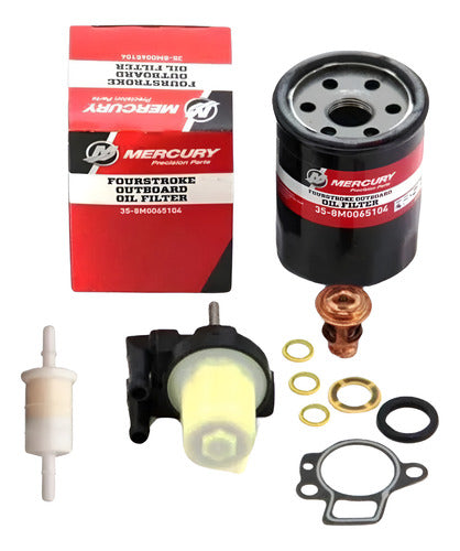 Kit Revisão Motor De Popa Mercury 100 Horas 40/50/60hp Efi