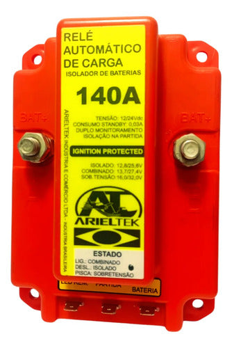 Relé Automatico De Carga Isolador De Baterias 140a 12/24vdc