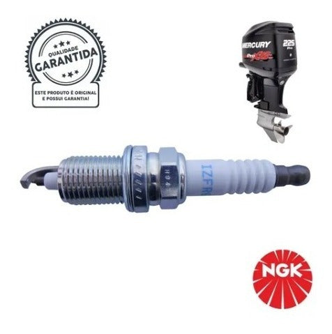Kit 6 Velas De Ignição Izfr6j Mercury Optimax