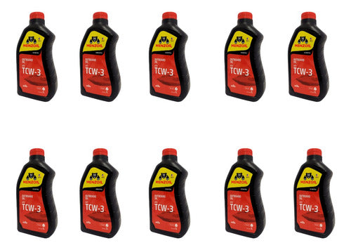 Óleo Menzoil Tcw3 Motor De Popa Barco Lancha 2 Tempos 10 L