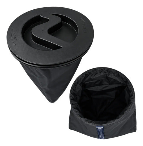 Escotilha Com Sacola Abs 8  Protecao Uv Vibe Caiaque Barco Preta