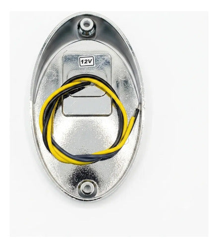 Luz De Atracação E1479 Luz Branca Arieltek Cromado 12v Branca