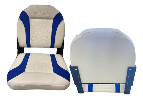 Kit 2 Bancos/cadeiras Sport Barco Lancha Compensado Naval Branco