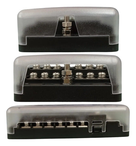 Bloco De Fusiveis Tipo Blade 12 Vias Com Barra Negativa 12v