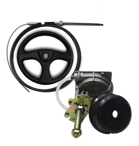 Kit Caixa Com Bezel - Volante E Cabo De Direção + Haste Inox