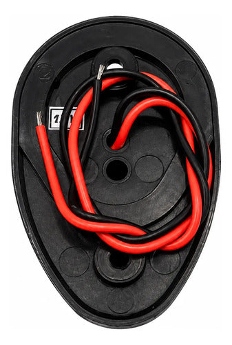 Luz Navegação Bicolor  Proa Led Barco Lancha Preto Arieltek Bicolor - Verde E Vermelho