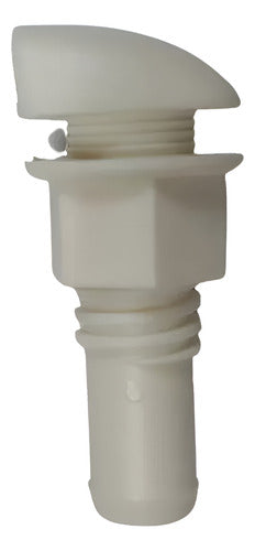 Respiro Nylon Saída Ar P/ Tanque De Combustível 5/8 Branco