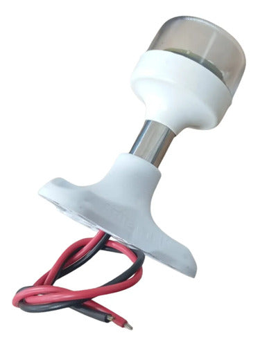 Luz Circular De Ancoragem 360 Led Abs Alto Impacto Arieltek Branca