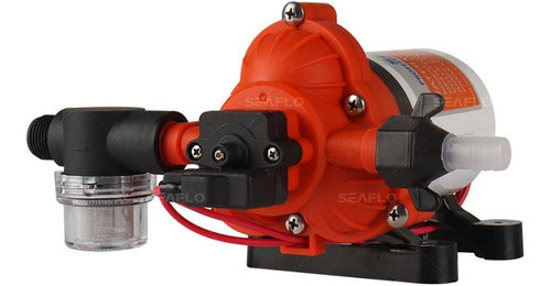 Bomba de Pressurização 4 GPM 24V 15L/MIN 7A 60PSI 51S C/ Acessórios Seaflo