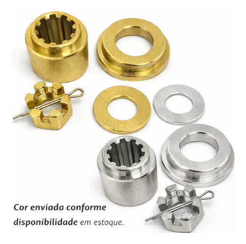 Kit Espaçador Encosto Porca Hélice Yamaha 25 / 30 Hp Todos