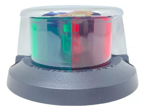 Luz De Navegação Iluminação Proa Bicolor Bombordo Cromada 12V