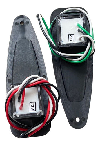 Luz De Navegação Barco Olho De Tubarão Preto Abs Arieltek