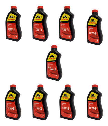 Óleo Menzoil Tcw3 Motor De Popa Barco Lancha 2 Tempos 9 L