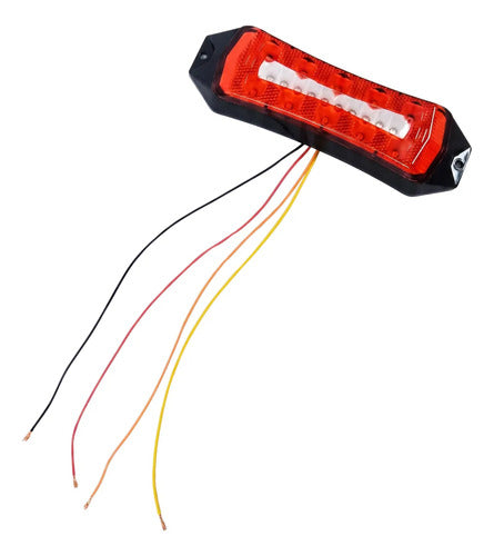 Par Lanterna Led Carretinha Trailer Reboque + Luz De Placa