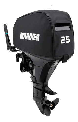 Capa Do Capô Para Motor Popa Mariner 25 Hp Preto