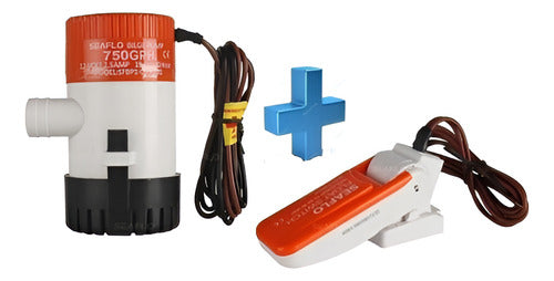 Bomba De Porão 750 Gph 12v + Automático Seaflo