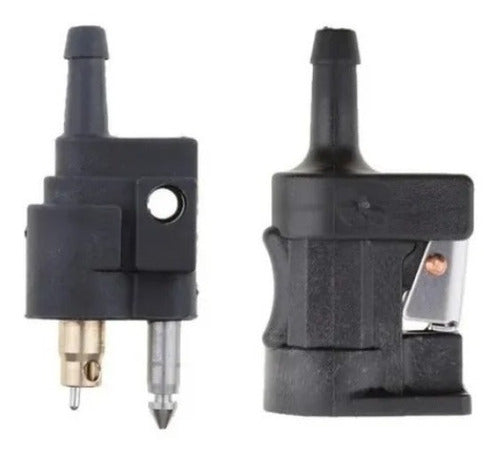 Conector Combustível Macho E Femea Motor De Popa Yamaha Lado Motor