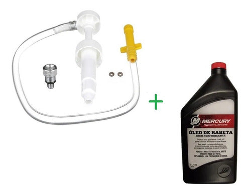 Kit Bomba Troca Óleo Da Rabeta + Oléo Rabeta Mercury