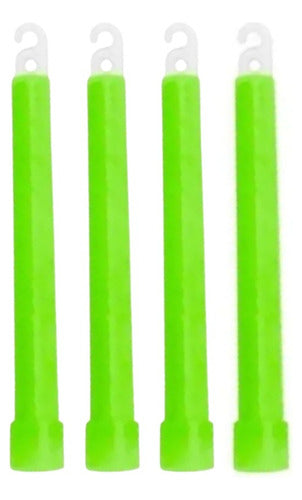 Kit Com 4 Luz Química Bastão Luminoso 15 Cm - Cores